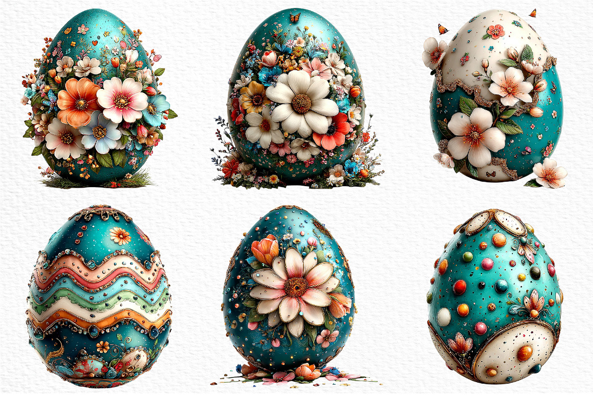 Whimsical Easter Egg Clipart Png, an Illustration by Craft Nest (Photo 10 of 10)