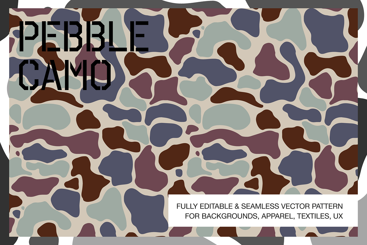 Pebble Camo Seamless Pattern, a Pattern Graphic by Graphic Pattern Studio (Photo 1 of 4)