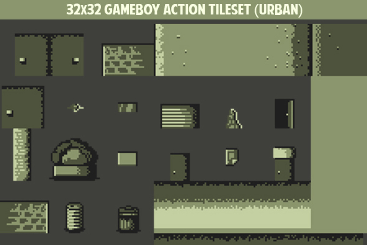 Gameboy Action Game Pack 4, a Graphic by Fassous game assets (Photo 4 of 5)