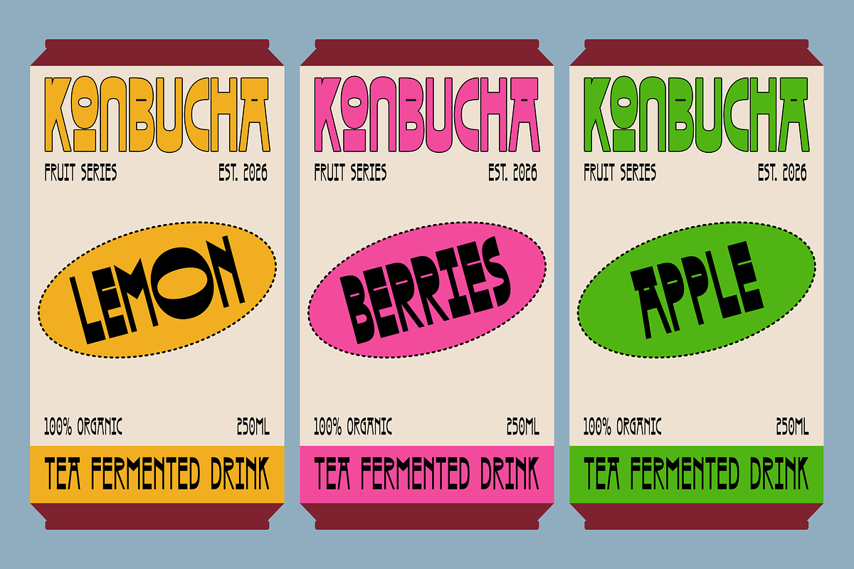 Redecore – Art Deco Font Family, a Sans Serif Font by Griyo Type (Photo 10 of 12)