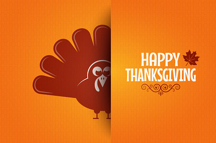 Thanksgiving turkey greeting card