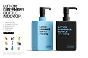 Lotion Dispenser Bottle Mockup, a Household Mockup by Ram Studio LLC (Thumbnail 1 of 16)