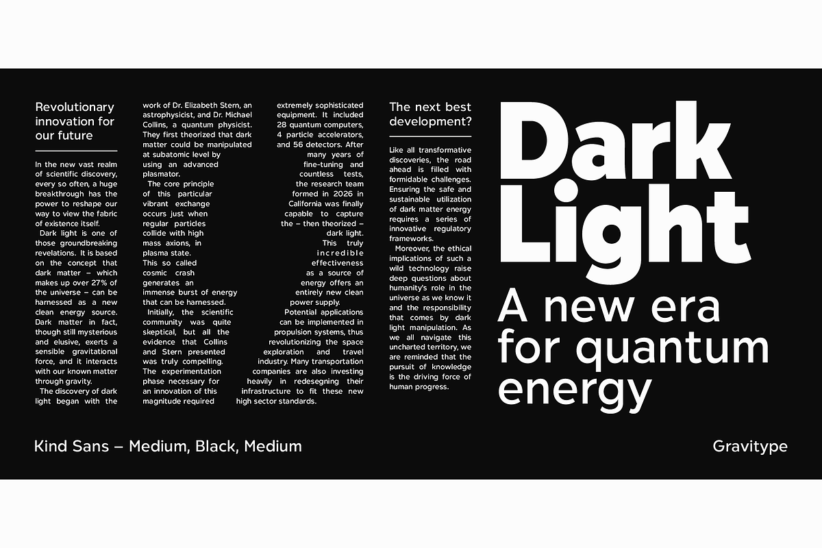 Kind Sans - Humanist Font Family, a Sans Serif Font by Gravitype (Photo 12 of 15)