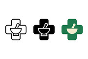 Pharmacy Cross Icons, a Solid Icon by Artonix (Thumbnail 2 of 2)