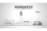 Marrakech Morocco skyline, an Illustration by Sky and glass (Thumbnail 4 of 6)