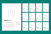 Modern 2027 Wall Calendar - EPS, a Texture Illustration by mikhailmorosin (Thumbnail 2 of 3)