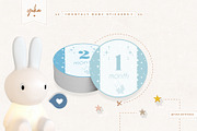 Monthly Baby Stickers, a Stationery Template by Yuka Baby (Thumbnail 1 of 4)