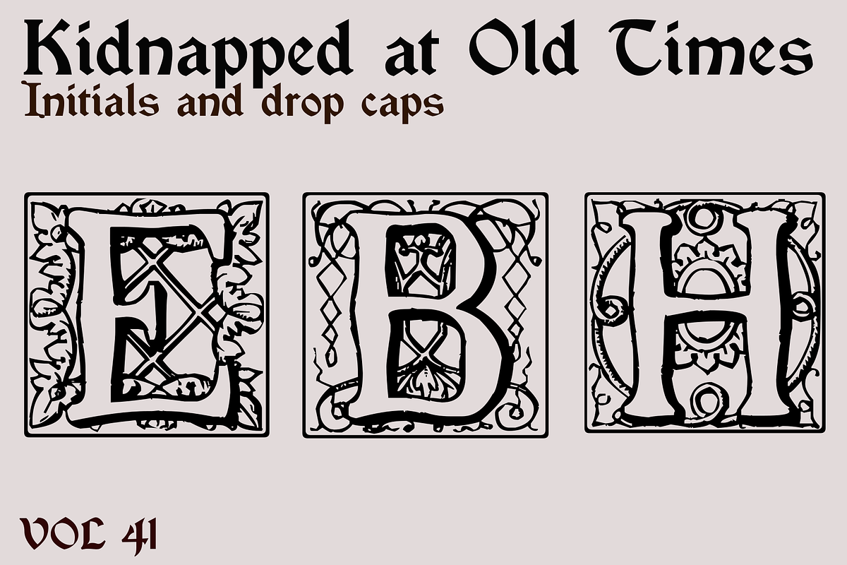 Kidnapped at Old Times 41, a Blackletter Font by Intellecta Design (Photo 3 of 5)