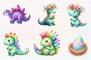 Watercolor Paleontology Dinosaur, an Illustration by CreationArt (Thumbnail 5 of 5)