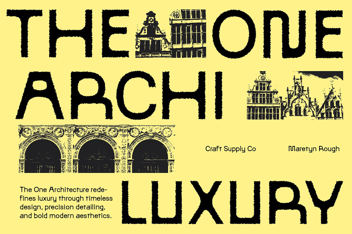 Maretyn Rough, a Sans Serif Font by Craft Supply Co. (Photo 2 of 8)