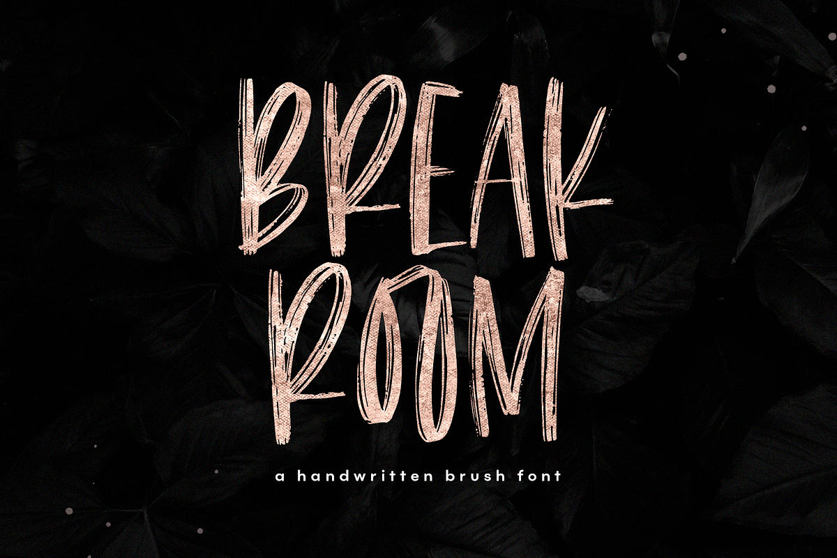 Breakroom - Handwritten Brush Font