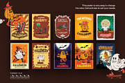 Halloween Flyer Bundle, a Poster Template by Decoconio Design (Thumbnail 3 of 4)
