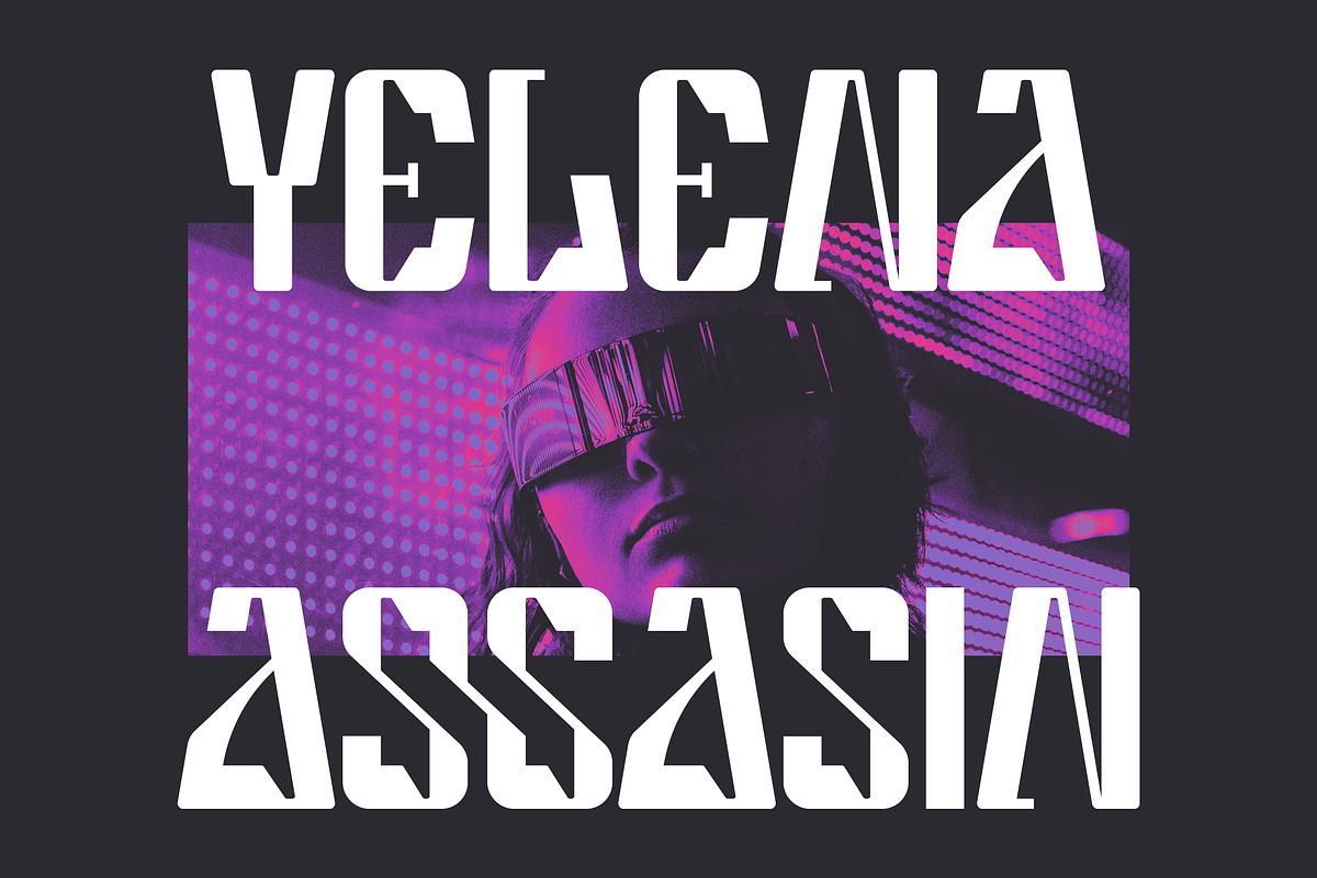 Bulzing - Futuristic font, a Slab Serif Font by Dryy.type (Photo 8 of 10)