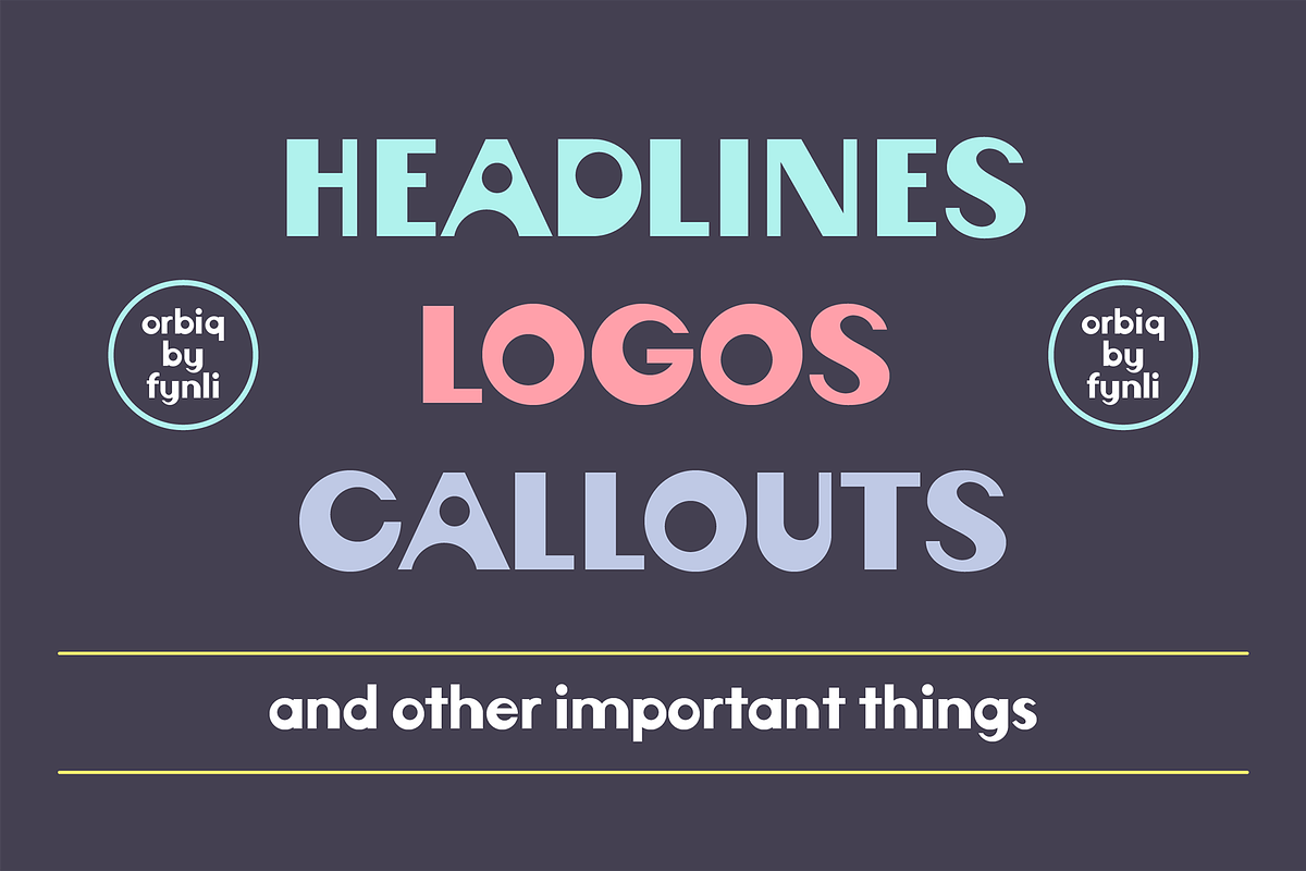 Orbiq Font, a Sans Serif Font by Fynli (Photo 7 of 12)