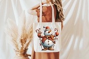 Red Christmas Snowman Clipart, an Illustration by Libby Wishes (Thumbnail 6 of 7)