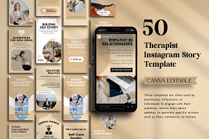 Therapist Instagram Story Template, a Design Template by Snapybiz