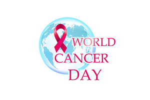 World Cancer Day banner. Hand drawn, an Object Illustration by Nenahliadava Design