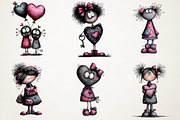Cute Watercolor Valentines Clipart B, an Illustration by RobertsArt (Thumbnail 4 of 7)