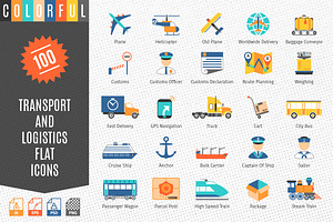 Transport And Logistics Icons