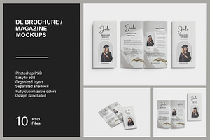 DL Brochure / Magazine Mockup
