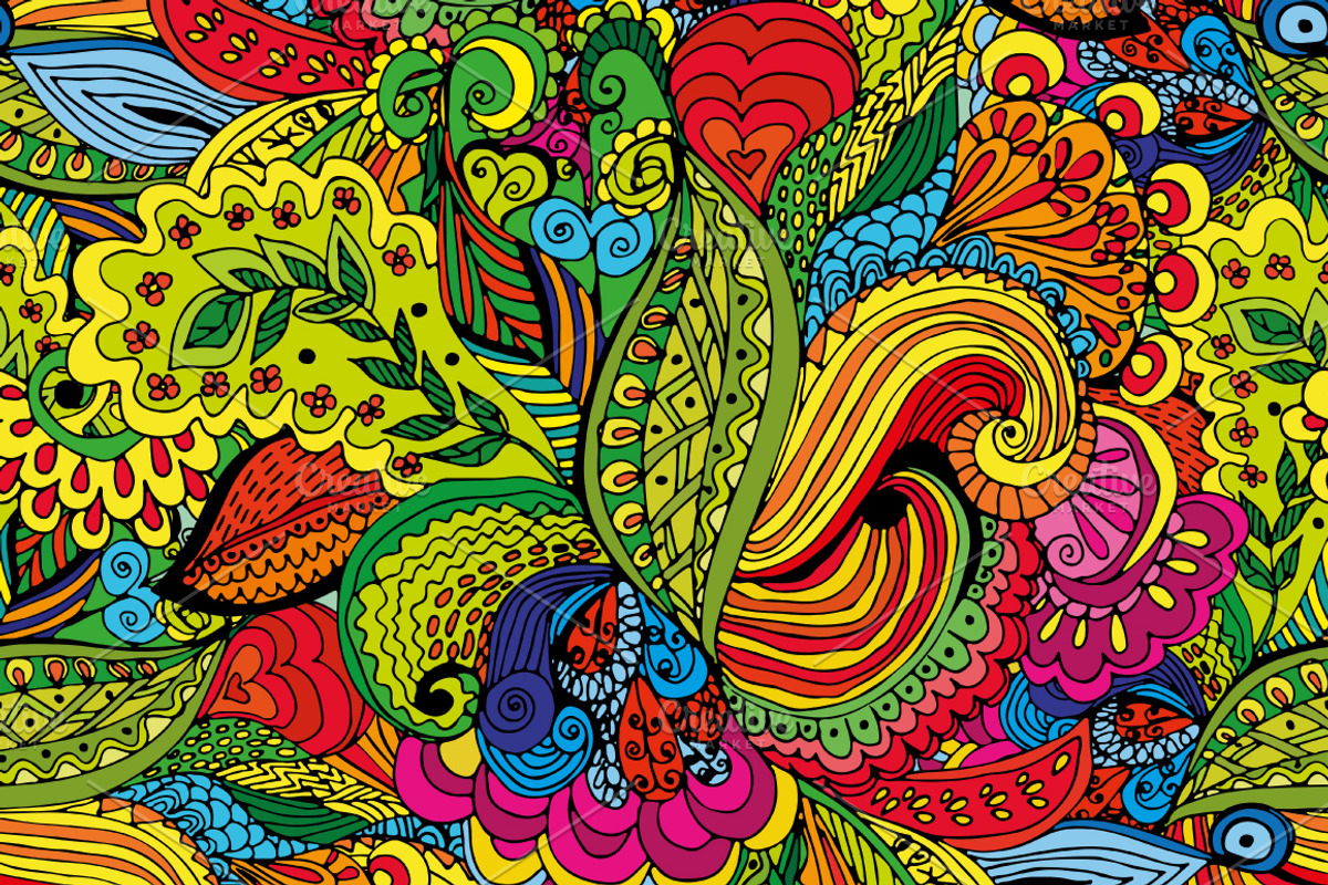 Seamless tropical pattern., a Pattern Graphic by Olgaart (Photo 2 of 5)