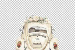 Wedding Car PNG Clipart Bundle