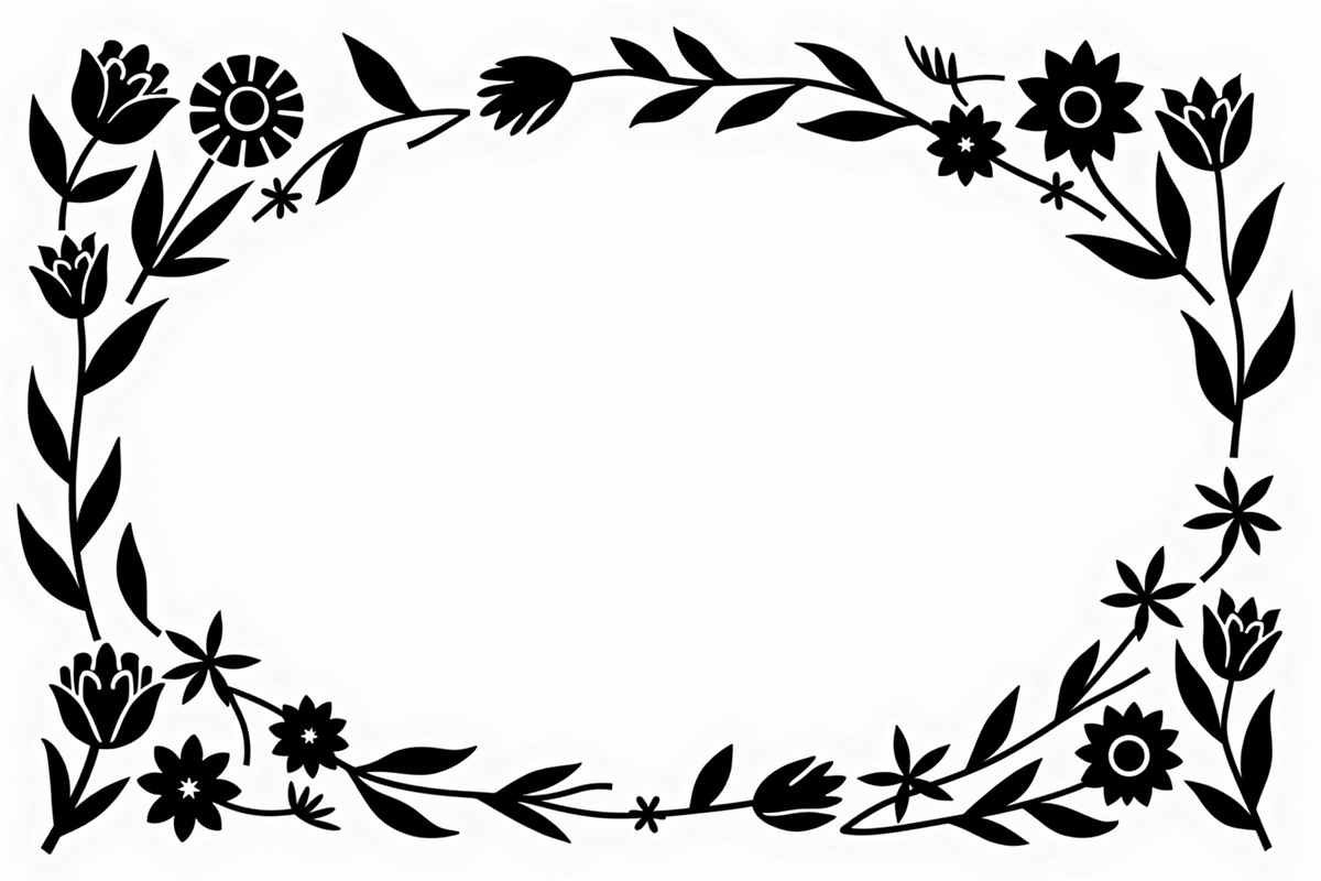 Decorative Flower Frame Bundle, an Illustration by Designs_River (Photo 2 of 10)