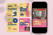 Retro Culture Social Media Pack, a Social Media Template by Pitchlook.Studio (Thumbnail 3 of 3)