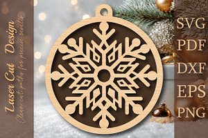 Christmas snowflake ornament decor, a Work Illustration by Digital Artistic99