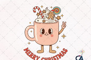 Merry Christmas Cup PNG, an Illustration by Creative Art