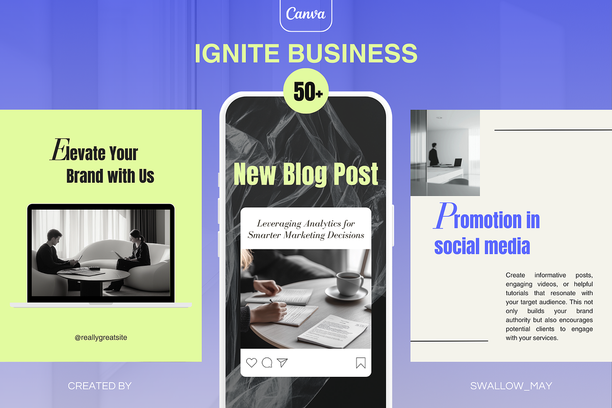Digital Marketing Instagram Kit, a Social Media Template by Ollyta May (Photo 1 of 13)