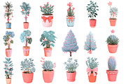 Christmas Houseplant Clipart, an Illustration by Designworld (Thumbnail 3 of 5)