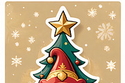 Festive Elf & Tree Sticker Pack, an Illustration by ETARA by Mea Hau (Thumbnail 3 of 6)