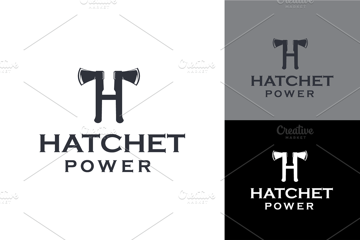 Hatchet Power Logo, a Branding & Logo Template by zaqilogo