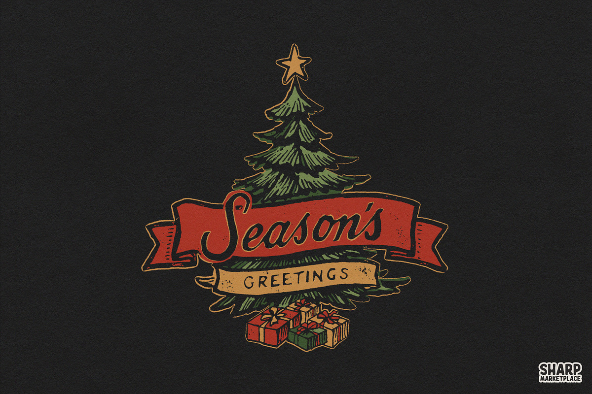 Season's Greetings, Christmas Png, an Object Graphic by SharpMarketplace (Photo 2 of 5)