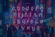 Oregon - Futuristic Font, a Font by MIIM (Thumbnail 4 of 7)