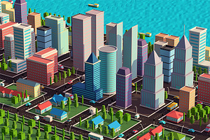 Low Poly City Pack