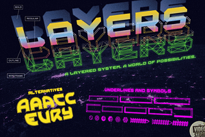 Space Armada - A Retro Future Font