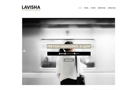 Lavisha - Minimalist Blog WP Theme