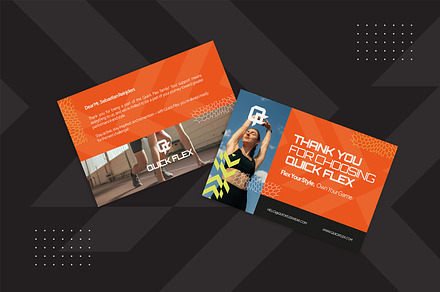 Quick Flex - Thank You Card, a Print Template by StreaksideStd