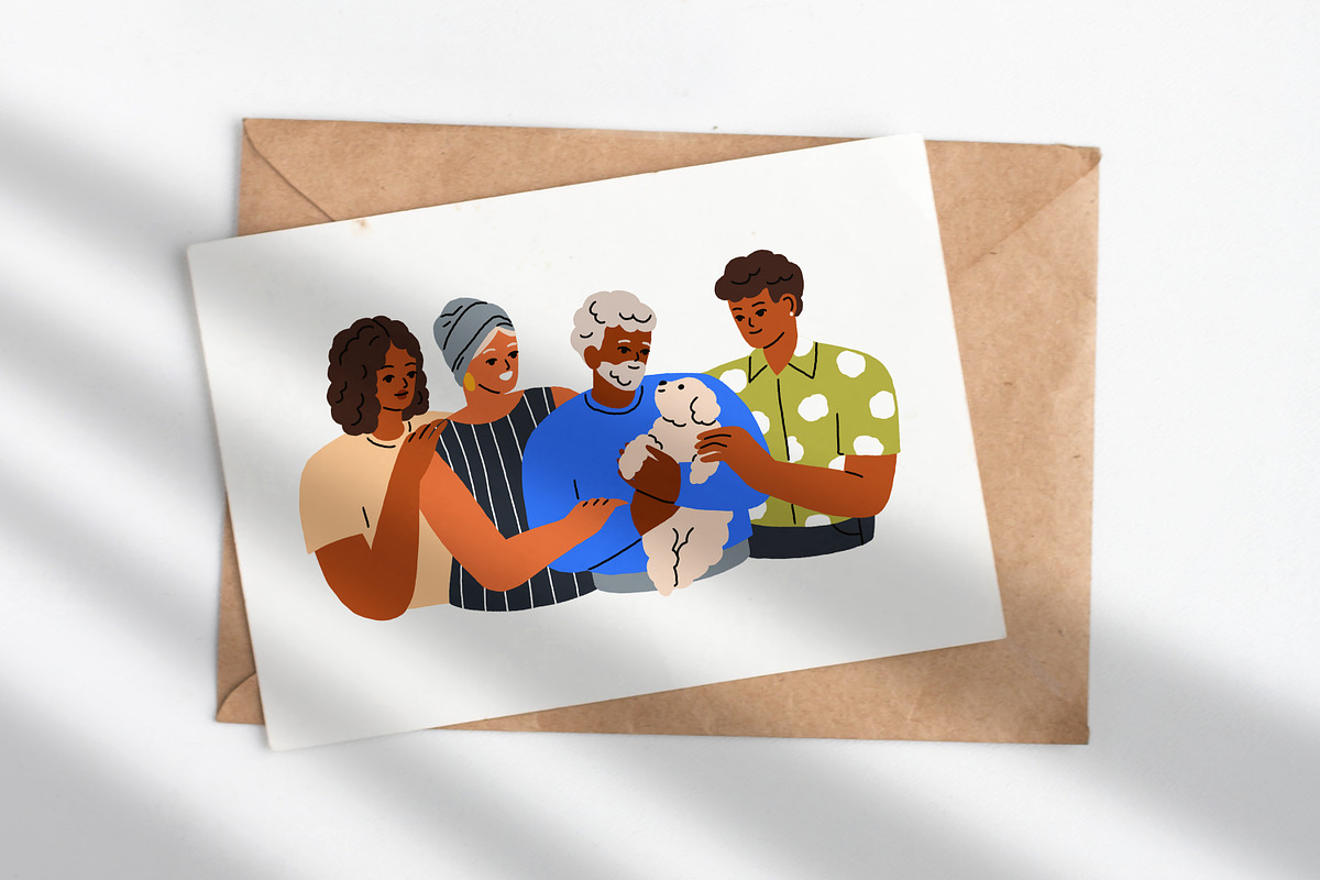 Children care about senior parents, a Person Illustration by Good Studio (Photo 7 of 8)