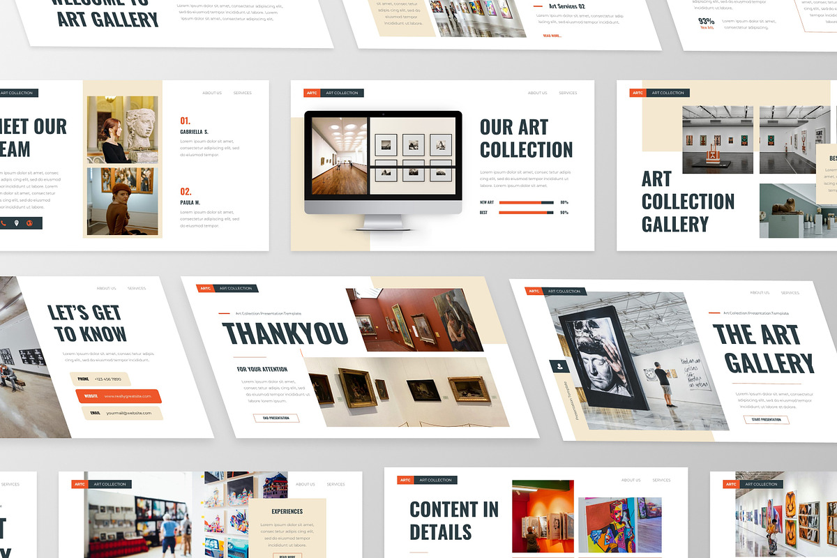Artc - Art Collection PowerPoint, a Presentation Template by GraphauseProject (Photo 6 of 6)