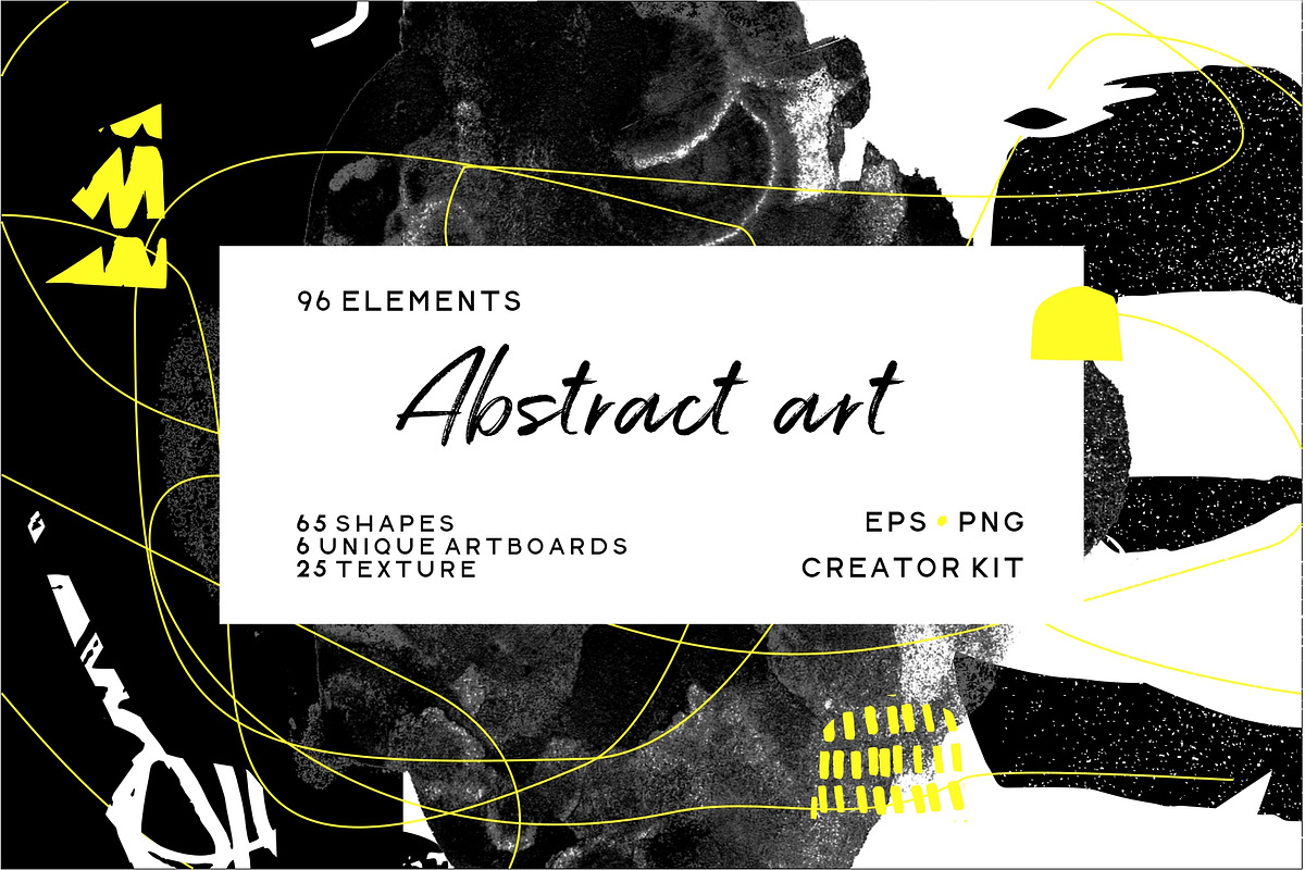 Abstract art & Textures creator kit., a Pattern Graphic by lisa_kalev (Photo 1 of 13)