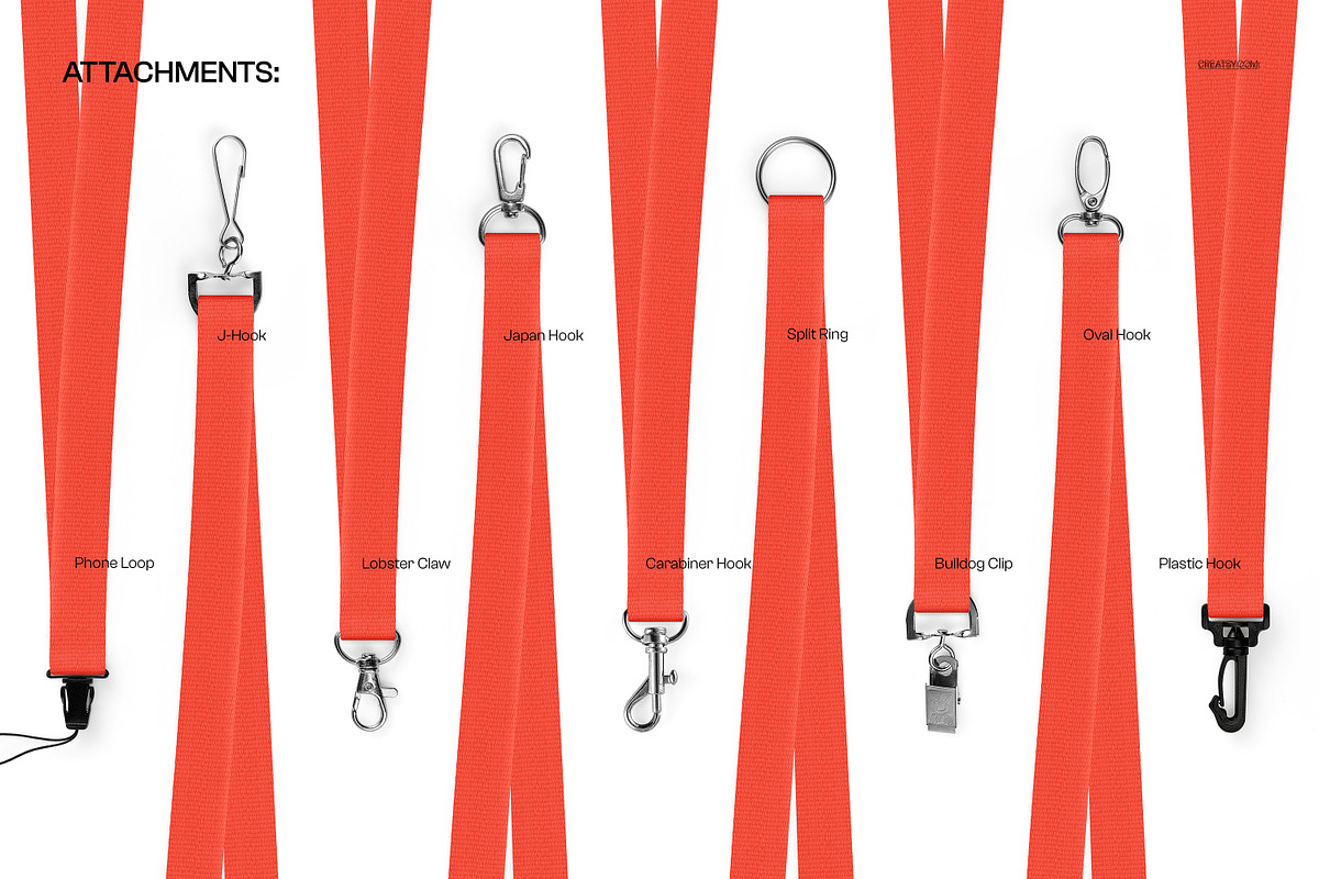 Polyester Lanyards Mockup Set, an Advertising Mockup by creatsy5 (Photo 4 of 13)