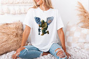 American Soldier Angel Man Praying, an Illustration by SharpMarketplace (Thumbnail 3 of 9)