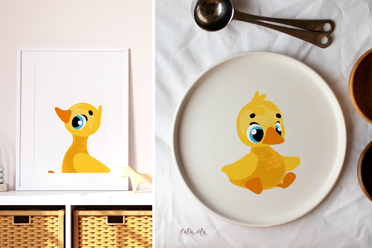 Ducks and ducklings, an Animal Illustration by tata_ota (Photo 5 of 9)