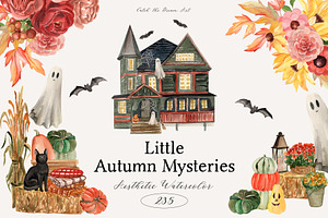 Little Autumn Mysteries Cottagecore, a Seasonal Illustration by Catch the Dream Art