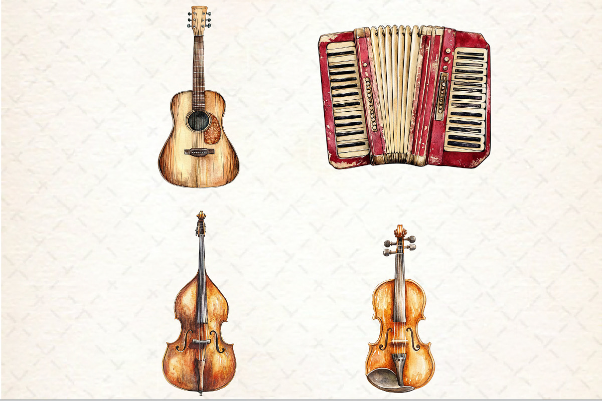 Musique Instrument Clipart, an Illustration by Rose Art (Photo 2 of 7)