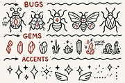 Crystalline Insects, an Animal Illustration by Curve Design (Thumbnail 7 of 9)