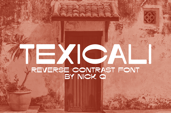 Texicali Reverse Contrast Font preview 5